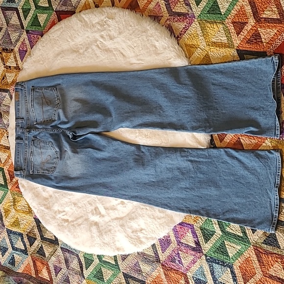 Jordache High Rise Flare Casual Y2K Style Light Wash Denim Blue Jeans Size 8 - Picture 12 of 12